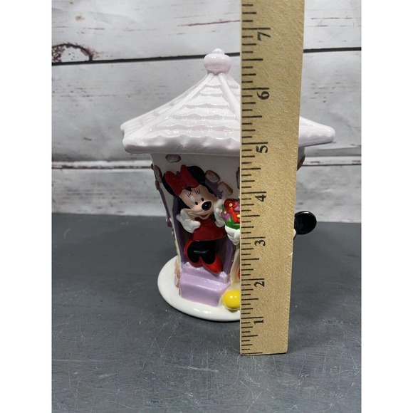 Vintage Disney Mickey and Minnie Teleflora Vase/Ceramic Container With Lid - Picture 9 of 11